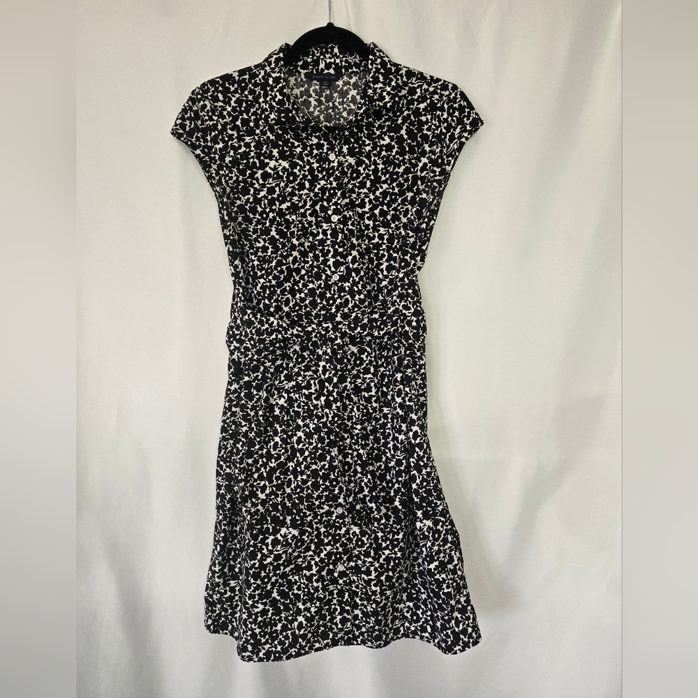 Tommy Hilfiger Black/White Casual Shirt Classic Dress Size SP